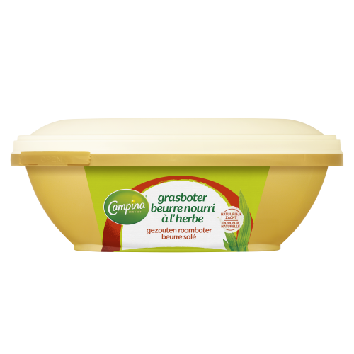 Campina Botergoud Gezouten Grasboter 225g Kuipje