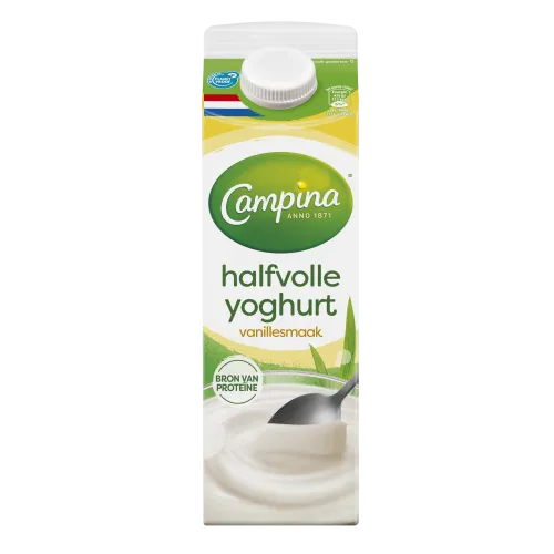 Halvolle yoghurt vanille smaak - 1441