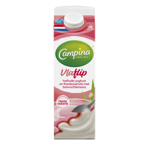 Campina vlaflip framboos 1L