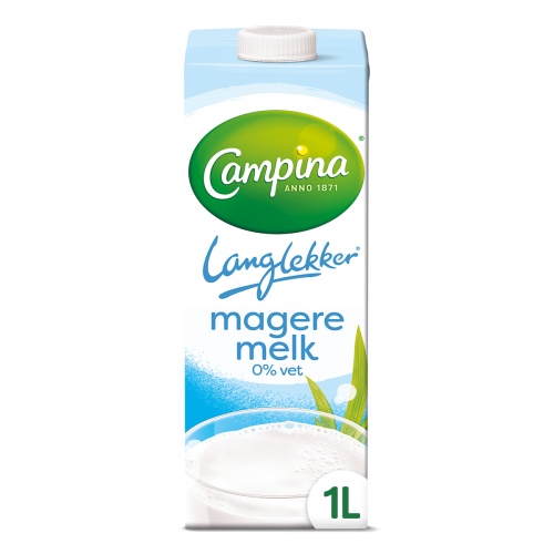 Campina Langlekker Magere Melk 0% vet 1L