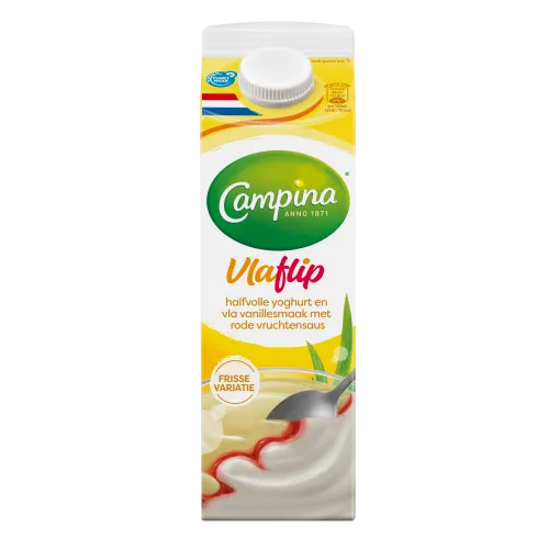 Vlaflip met rode vruchtensaus - 5820