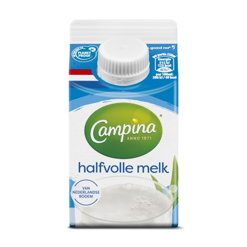 Campina halfvolle melk 250 ml
