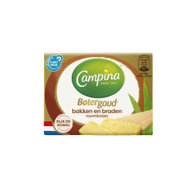 Campina Botergoud Bakken en Braden Roomboter 200g Wikkel