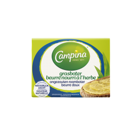 Campina Grasboter Ongezouten Roomboter 250g Wikkel