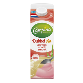 Dubbelvla Aardbei en Vanille smaak