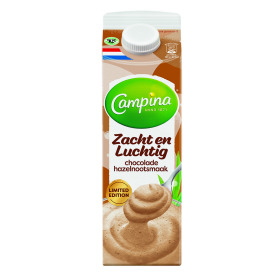 Campina Yoghurt Packshot Chocolade Hazelnootsmaak